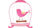 Pink Bird Cage