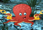 Big Underwater Octopus Escape