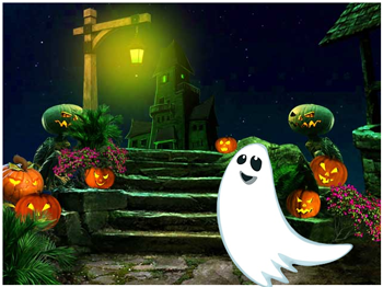 Green-halloween-ghost-escape