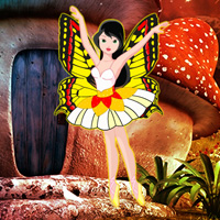 Mushroom Forest Butterfly Girl Escape
