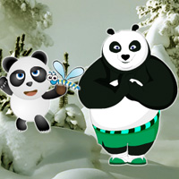 Panda Snow Forest Escape